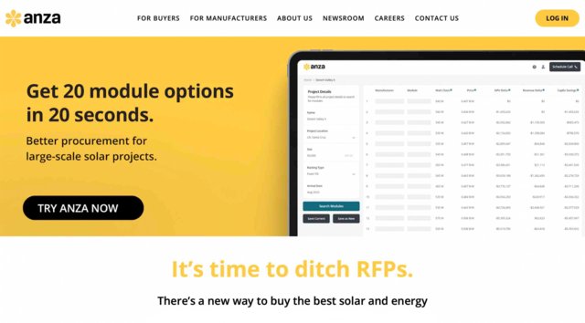 Anza Renewables Website