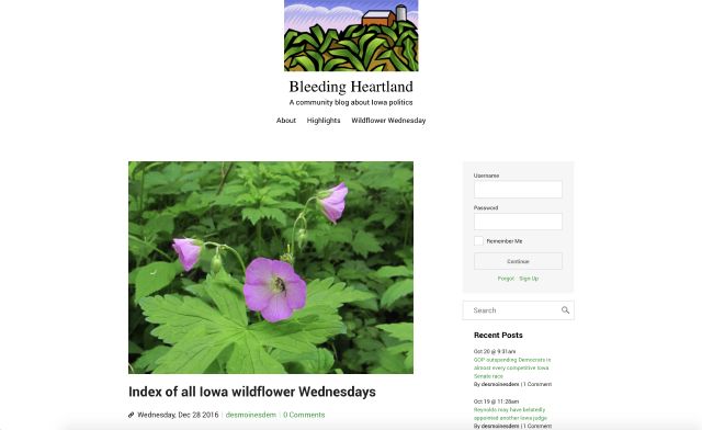 Bleeding Heartland Website